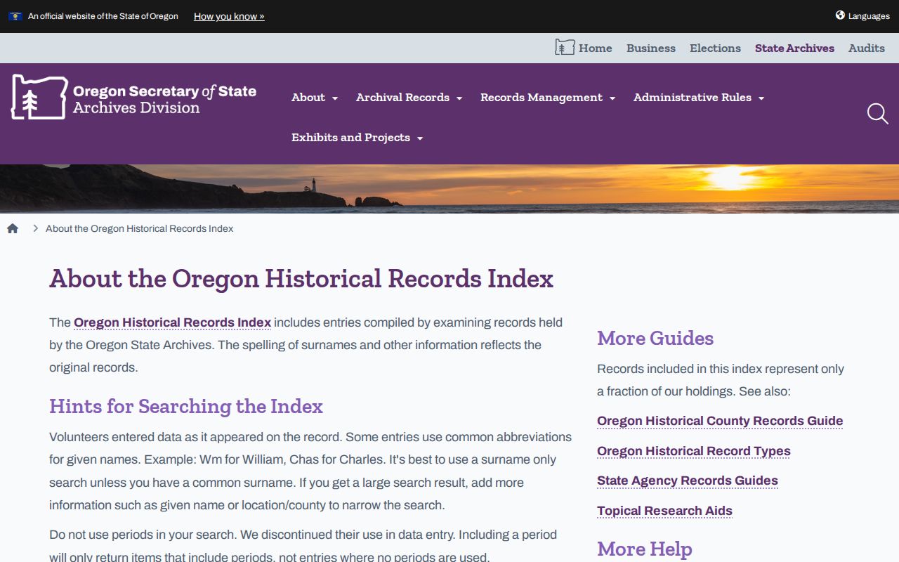 Medford resident lookup Oregon Historical Records Index