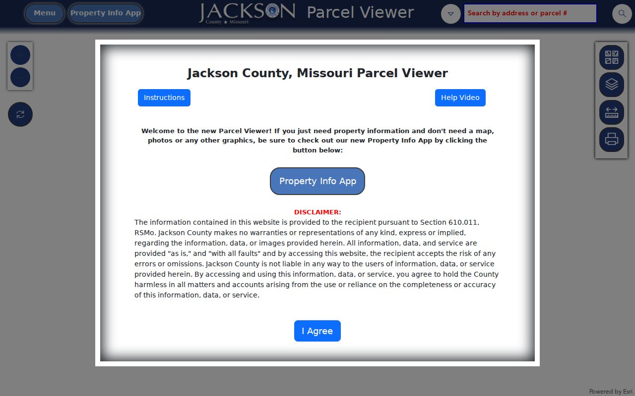 Medford street directory Jackson County Parcel Viewer map