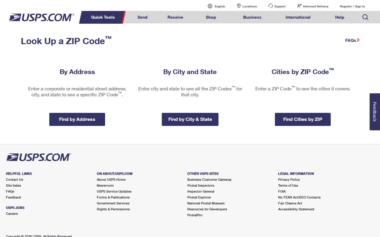 Medford ZIP code directory USPS ZIP Lookup
